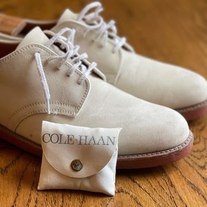 Men’s Cole Haan Off White Suede Bucks Sz 11